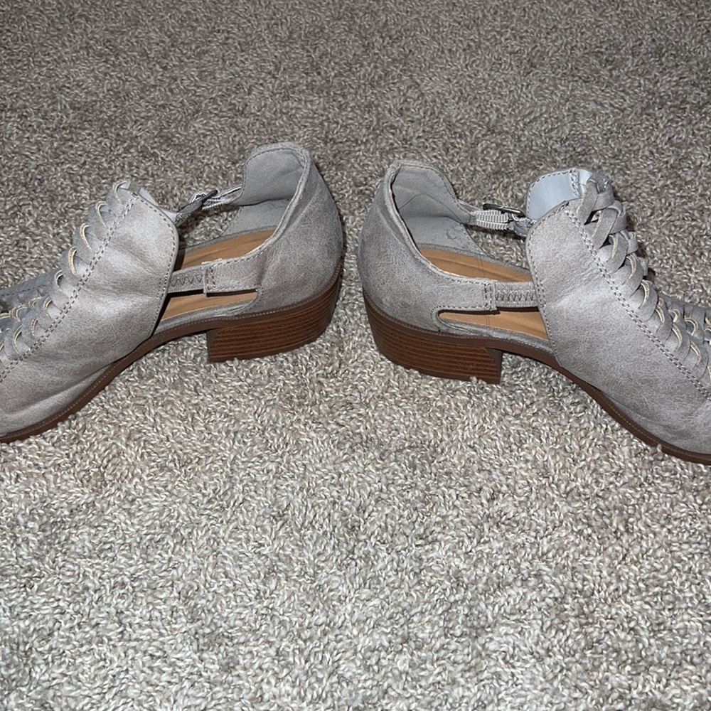 Qupid Grey Open Side Booties - image 4